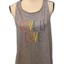 Rae Dunn  grey size medium Love Is Love tank top. Photo 0