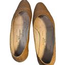 Salvatore Ferragamo Ferragamo Vintage Tan textured Flats size 6.5 B Photo 6