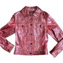 Vera Pelle Vintage  It Collection Red Leather Jacket Size Small Photo 0