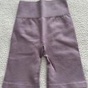 Everlane  Seamless High Rise Ribbed Knit Bike Shorts Lilac Purple Size XS/S Photo 0