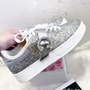 Jimmy Choo  Platinum Glitter & Crystal Osaka Sneakers Photo 10