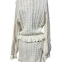 Show Me Your Mumu  NWT Cream Ridley Ruffle Sweater & Skirt Set size Medium Photo 6