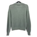 Everlane  Green Alpaca Waffle-Stitch Polo Pullover Sweater XS Photo 7