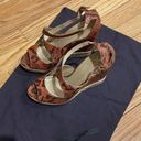 Brian Atwood  Dekoda snakeskin espadrille wedges size 8.5 / 39 Photo 6