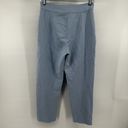 Black Halo  Quest Cropped Trouser Pants High Rise Flat Front Viscose Light Blue 0 Photo 7