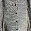 Dress Barn  Long Sleeve Ribbed‎ Front Button Up Shirt Size Large Photo 5