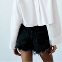 ZARA  The Cut Off Shorts Black casual classic comfy chic summer beach Photo 1