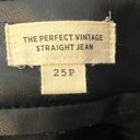 Madewell  The Petite Perfect Vintage Straight Jean Faux Leather Black Womens 25P Photo 12