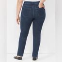 Lane Bryant  NWT Straight leg mid rise dark wash jeans 12P Photo 2