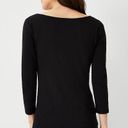 AG Adriano Goldschmied Ag Adriano Goldschmield Black Jaxon 3/4 sleeve Scoopneck Tee Size S Photo 1