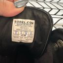 Sorel  Conquest Waterproof Leather Wedge ankle lace up boots in black size 8 Photo 7