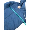 Missguided Misguided blue long puffer coat Tall LL square quilted puffer coat size 2 womens Photo 7