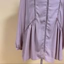 Ro & De  Mauve Pink Long Bishop Sleeve Embroidered Inset Blouse Top Size XS Photo 5