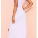 Pretty Little Thing  Lavender Square Neck High Slit Maxi / S NWOT Photo 1