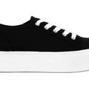 Soda Black Canvas Lace Up Sneaker  Photo 4