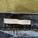 Levi's Wedgie Straight Break a Leg Gray Black Wash High Rise Jeans size 31 Photo 9