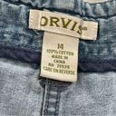 Orvis  Cropped Capri Relaxed Jeans Denim Size 14 Light Blue Wash Photo 3