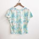 Rae Dunn Short Sleeve Vacay Graphic Tie Dye Tshirt Blue and Yellow Size XL Photo 1