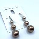 Charter Club  Tonal Imitation Pearl Triple Drop Earrings in  Gold-Tone Photo 1