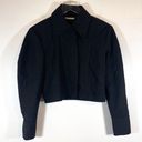 ZARA NWT  Dark Gray Women's Cropped Blazer Jacket Size Small Photo 0