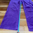 New York Laundry NY Laundry Y2K Purple Velour Tracksuit Pants Straight Leg Tie Top Mid rise Sz PL Photo 5