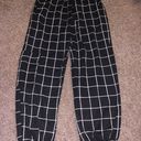 Zaful Black And White Checkered Pants Photo 0