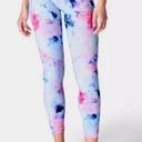 Sweaty Betty Power 7/8 Length Leggings in Pink Acid Spray Dye Photo 0