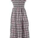 Hill House NWT  Ellie Nap Dress in Multi Tartan Plaid Smocked Midi Ruffle L Photo 1