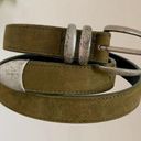 Dockers Vintage  made in USA khaki green leather belt Photo 0