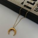 18K Gold Moon Necklace*Danity Necklace* Layering Necklace* Photo 3