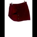 American Eagle  Outfitters Hi- Rise A-Line‎ Maroon Burgundy Skirt,Size 6 Corduroy Photo 3