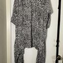 Billabong  Black and White Spotted Kimono swim Cover up cardigan S/M Photo 5