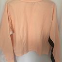 DKNY  Sport Women’s Long Sleeve Peach Crew Neck Activewear Crop Size Small Photo 1