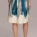 Donna Karan  Printed Skirt with Pleats Size 12 Photo 3