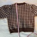 Lush Clothing LUSH Danah Pocketed Crop Houndstooth Cardigan Jewel Buttons Photo 5