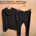 Beyond Yoga Living Easy Waffle Knit Hoodie & Sweatpants in Charcoal Photo 5