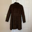 Dennis Basso  Vintage Brown Shearling Winter Coat Size Medium Photo 5