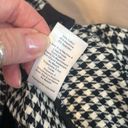 Talbots NWOT  sz12 black/white check Chatham ankle pant back pockets ankle slits Photo 6