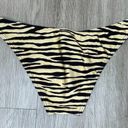 Topshop  Women's Nude/Black Zebra Moderate Coverage Bikini Swim Bottoms sz 8 Photo 1