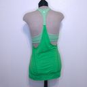 Lululemon Practice Freely Lime Green Tank Top Size 6 Photo 4