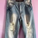 One Teaspoon  Light Blue Distressed Jeans Size 10 x 28 Photo 1