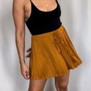 ZARA Pleated Rust Colored Flowy Shorts Photo 1