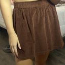 American Eagle Brown Corduroy  Skirt Photo 0