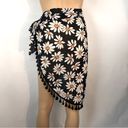 Daisy Sunday Brunch  Sarong Swimwear Tie Waist Coverup Tassel Skirt One Size Photo 2