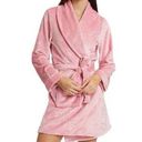 Juicy Couture  Sleepwear Women's L XL Housecoat Robe Pink Belt Crowns Barbie Y2K Photo 0