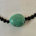 Onyx  and turquoise choker necklace Photo 3