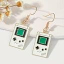 Nintendo GAMEBOY  Handheld Game Drop Enamel Earrings NEW Photo 0