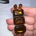 The Row Double Faux amber Colored Bead Focal Bracelet Photo 7