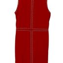 Carmen Marc Valvo  Studded Sleeveless Sheath Dress - Red - 8 Photo 4