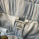 American Eagle  Striped Mom Shorts High Waist Cuffed Retro Indigo Stripe Size 2 Photo 8